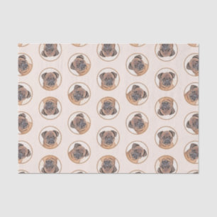 Papier Mousseline Bruxelles Griffon Peinture Rouge Smooth Cute Dog A