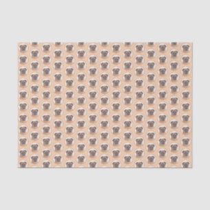 Papier Mousseline Bruxelles Griffon Smooth Painting Original Chien A