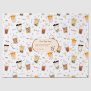 Papier Mousseline Buble Thé Business Blanc