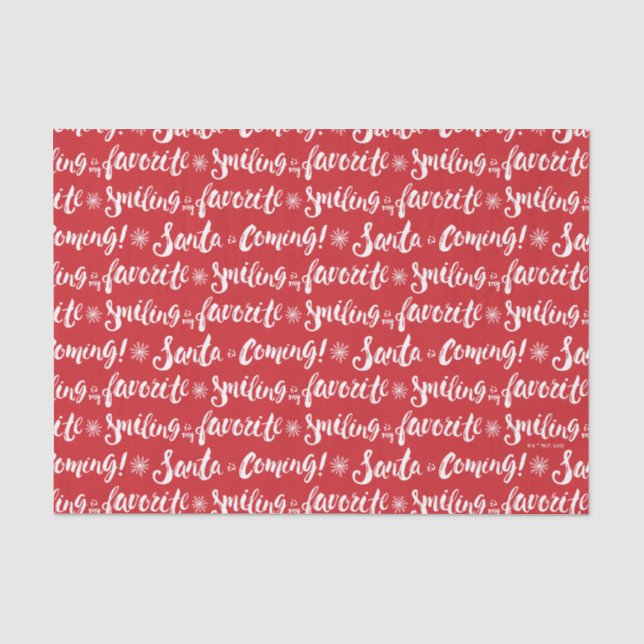 Papier Mousseline Buddy l'Elfe | Sourire est mon Motif favori (Recto)