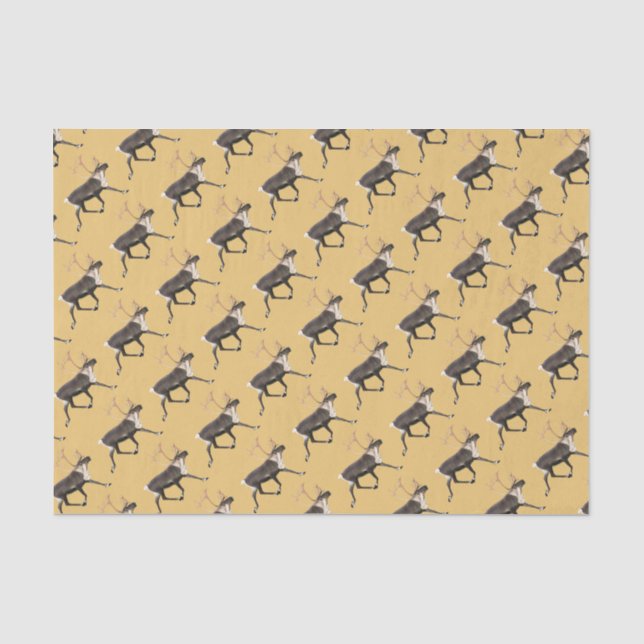 Papier Mousseline Bull Caribou (Recto)