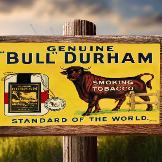 Papier Mousseline Bull Durham Tabac Publicité Imprimer