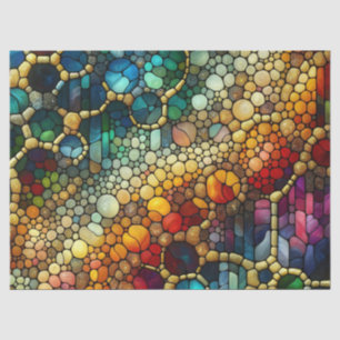 Papier Mousseline Bulles arc-en-ciel