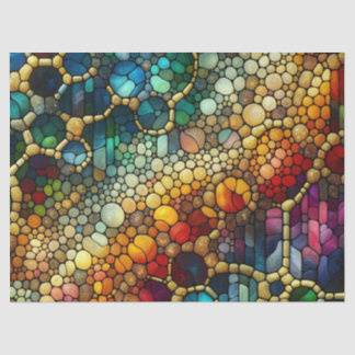 Papier Mousseline Bulles arc-en-ciel