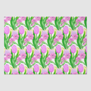 Papier Mousseline Bunch of Spring Flowers