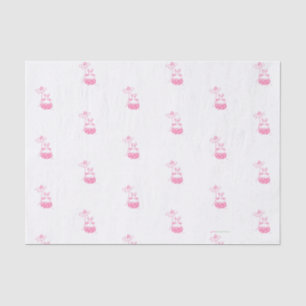 Papier Mousseline Bunny de marmite rose