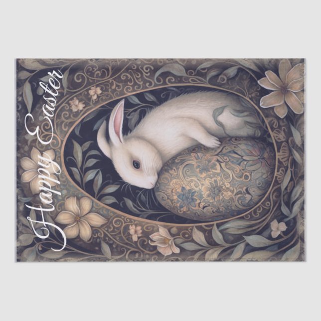 Papier Mousseline Bunny de Pâques (Recto)