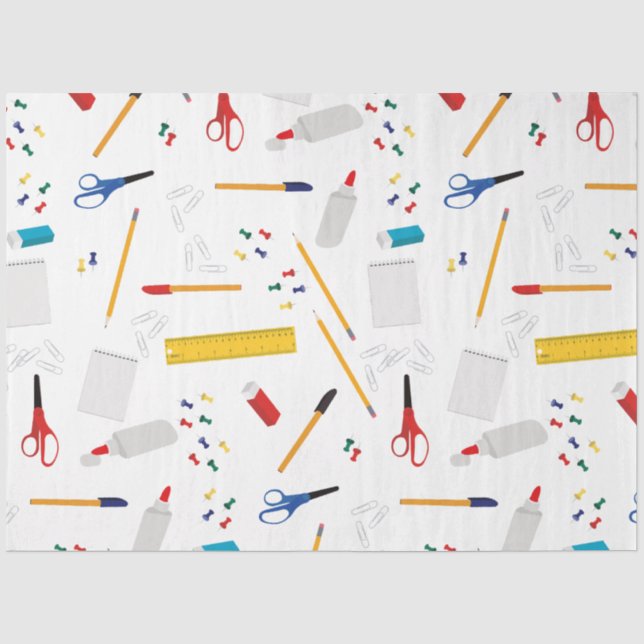 Papier Mousseline Bureau scolaire et artisanat Fournitures Motif (Recto)