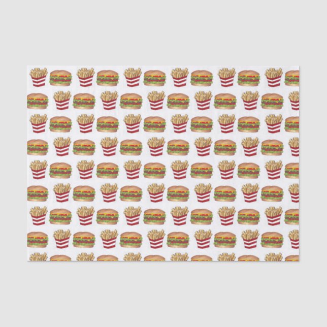 Papier Mousseline Burger d'appariement de restauration rapide classi (Recto)