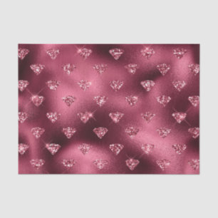 Papier Mousseline Burgundy Glam Feuille de Diamant