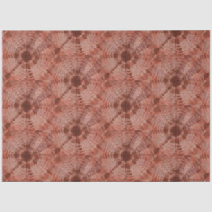 Papier Mousseline Burgundy Tie Dye Style Motif traditionnel