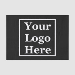 Papier Mousseline Business Black Votre logo ici Modèle