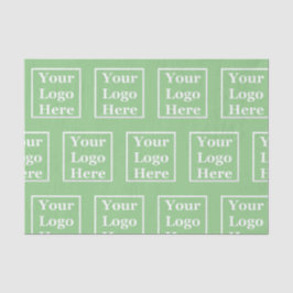 Papier Mousseline Business Sage Green Votre logo ici Modèle
