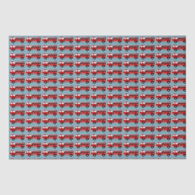 Papier Mousseline Cadeau de camion feu rouge (Recto)