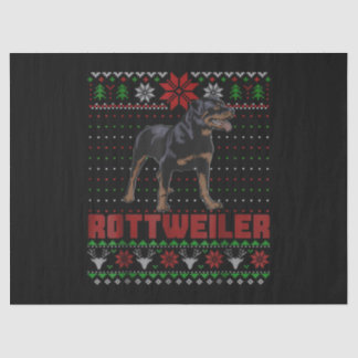 Papier Mousseline Cadeau de chien| Joyeux Noël mon Rottweiler