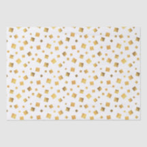 Cadeau de confettis dorés élégant et festif