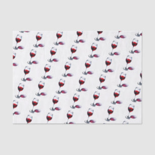 Papier Mousseline Cadeau de l'amateur de vin rouge