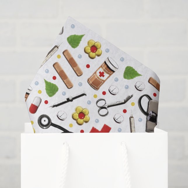 Papier Mousseline Cadeau de médecin (Sac cadeau)