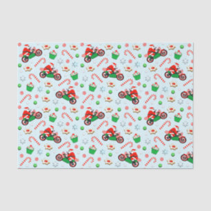 Papier Mousseline Cadeau de Noël de moto
