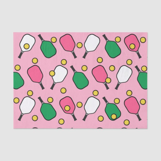 Papier Mousseline Cadeau de Pickleball créatif (Recto)
