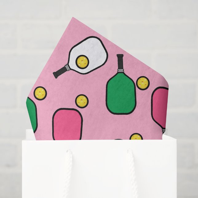 Papier Mousseline Cadeau de Pickleball créatif (Sac cadeau)