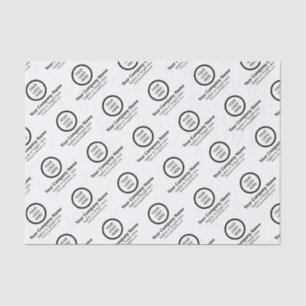 Papier Mousseline Cadeau promotionnel d'entreprise de marque logo pe