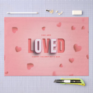 Papier Mousseline Cadeaux de la Saint-Valentin de SlipperyJoe's ton