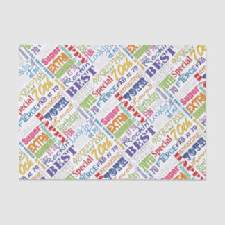 Papier Mousseline Cadeaux Uniques Et Spéciaux 70e Anniversaire