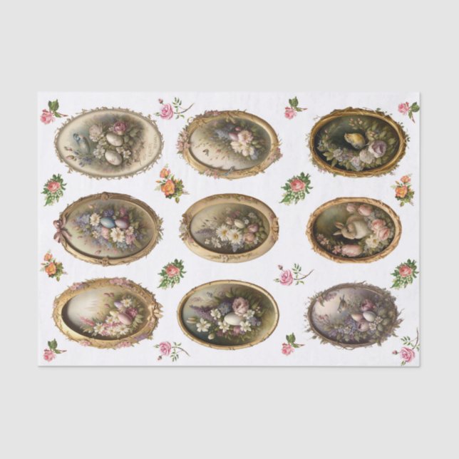 Papier Mousseline Cadres d'oeufs (Recto)