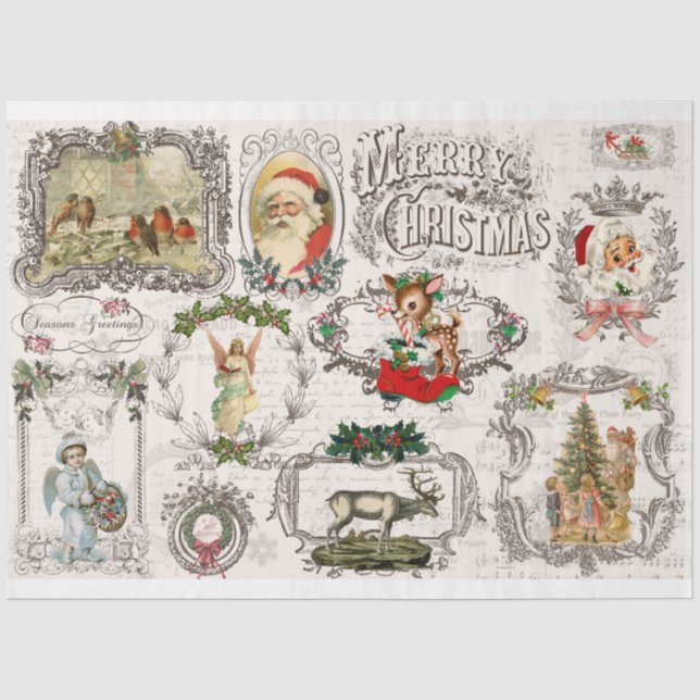 Papier Mousseline Cadres du projet de Noël Vol. 1 Découpage (Recto)