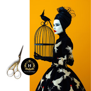 Papier Mousseline Cage à oiseaux gothique lunatique grand meuble déc