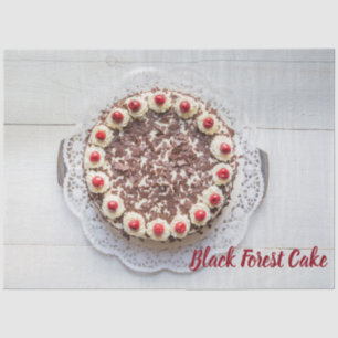 Papier Mousseline Cake de Black Forest
