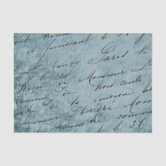 Papier Mousseline Calligraphie vintage (Recto)