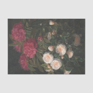 Papier Mousseline Camellias Et Rhododendrons, Découpage