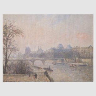 Papier Mousseline Camille Pissarro - La Seine et le Louvre