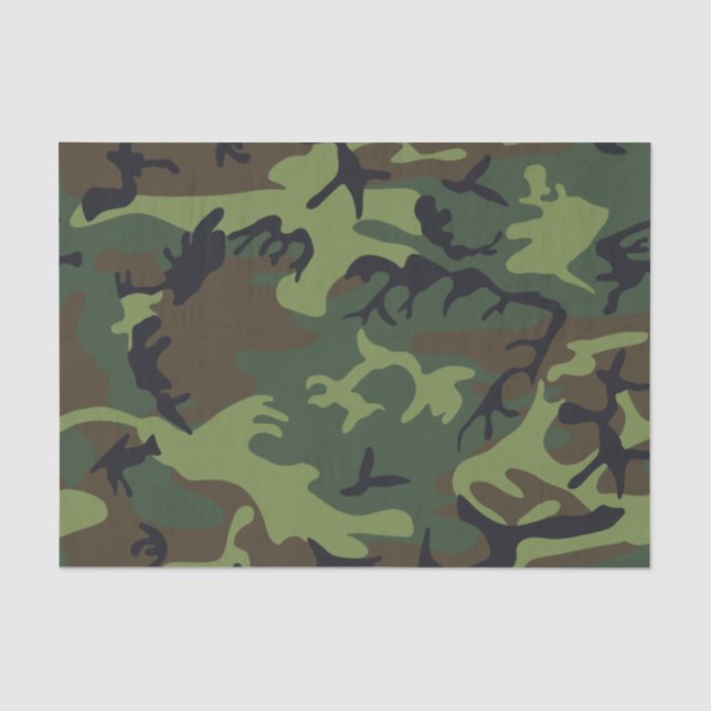 Papier Mousseline Camion militaire de Green Forest (Recto)