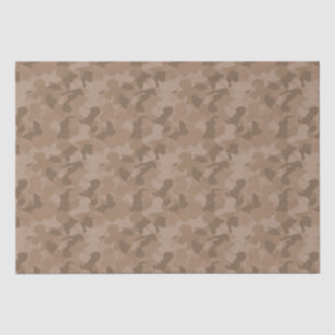 Papier Mousseline Camouflage Brown