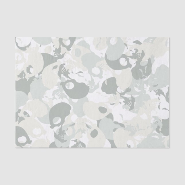 Papier Mousseline Camouflage de crâne (Recto)