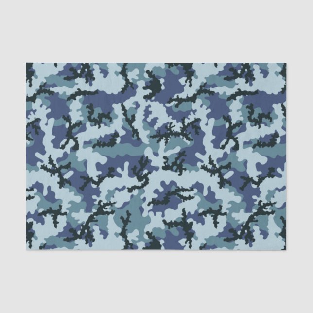 Papier Mousseline Camouflage de la marine (Recto)