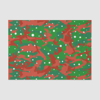Papier Mousseline Camouflage Haus De Camo Xmas