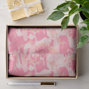 Papier Mousseline Camouflage rose, Armée