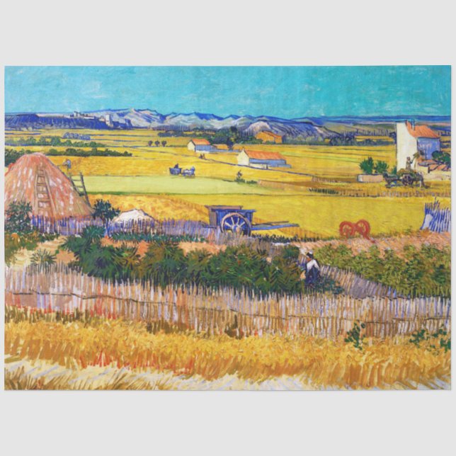 Papier Mousseline Campagne d'automne, Van Gogh (Recto)