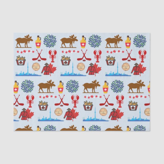 Papier Mousseline Canada Fun (Recto)