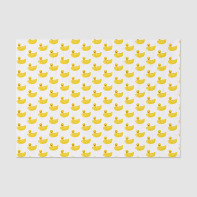 Papier Mousseline Canard en caoutchouc jaune (Recto)