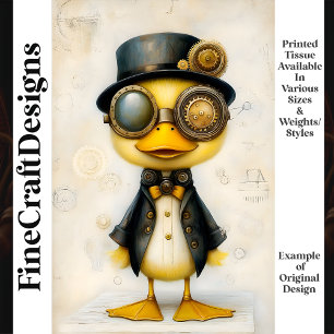 Papier Mousseline Canard Steampunk Mignon En Vêtements K8 Découpage