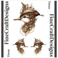 Canard Steampunk Mignon Engrenages Rouages Chapeau