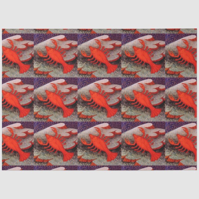 Papier Mousseline Cancer le crabe signe zodiaque fête d'anniversaire (Recto)