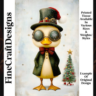 Papier Mousseline Caneton Fantaisie Festive Fantastique  Découpe L9