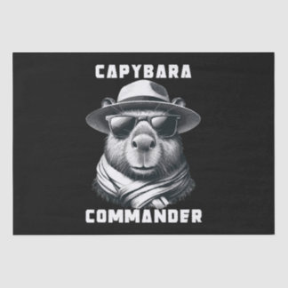 Papier Mousseline Capybara Avec Lunettes De Soleil Capy Commander