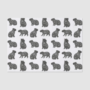 Papier Mousseline Capybaras